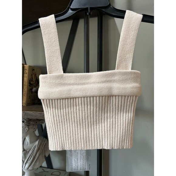 Forte Forte Ribbed Knit Wool Crop Top Candor Womens Size 2 US 6 - Picture 6 of 7